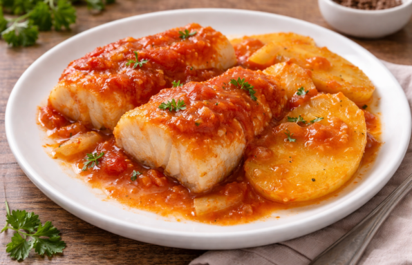 Cabillaud tomate et pommes de terre fondantes au cookeo