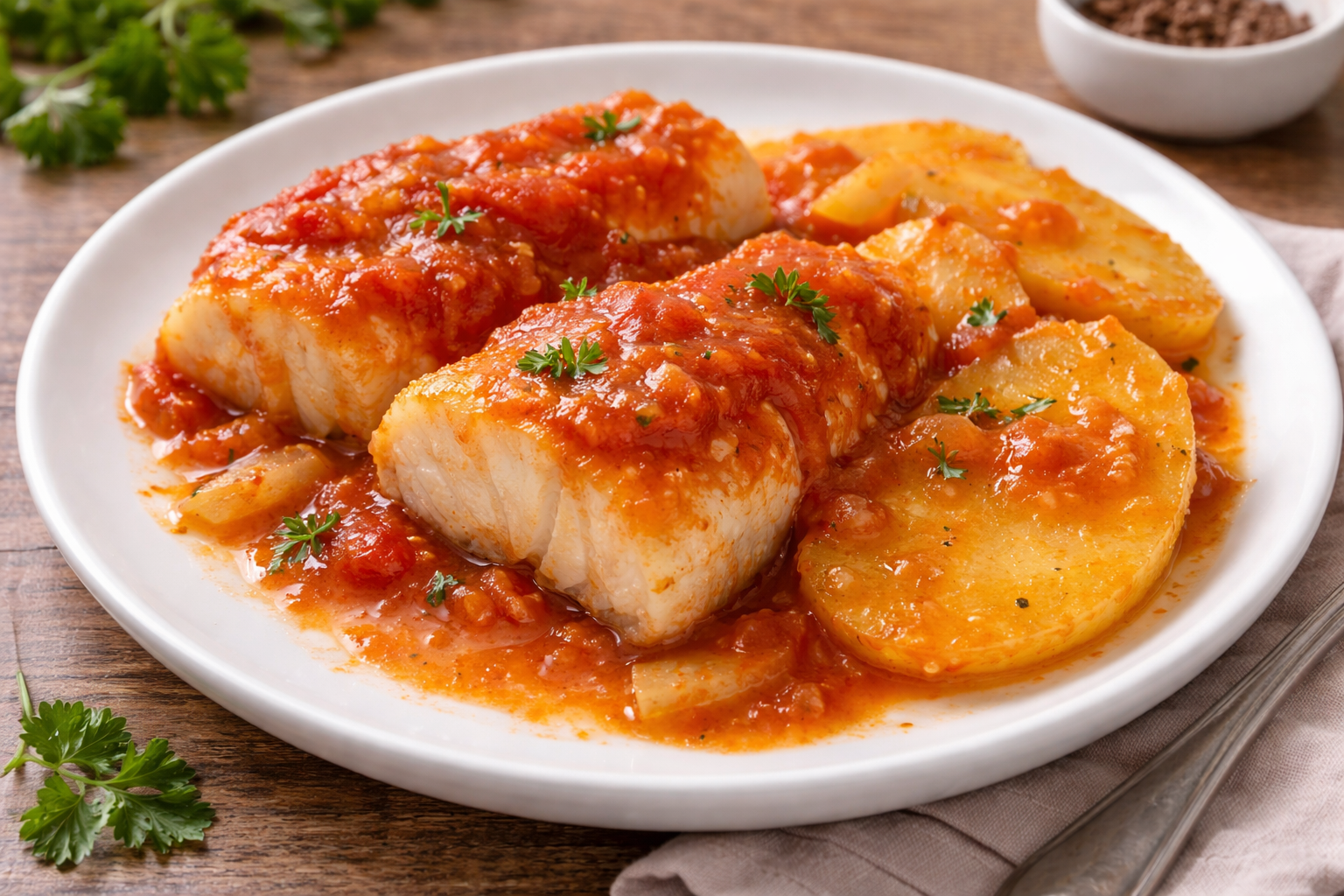 Cabillaud tomate et pommes de terre fondantes au cookeo