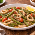 Calamars aux haricots verts à l'autocuiseur cookéo