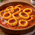 Calamars à la tomate et paprika au robot multi-cuiseur Moulinex