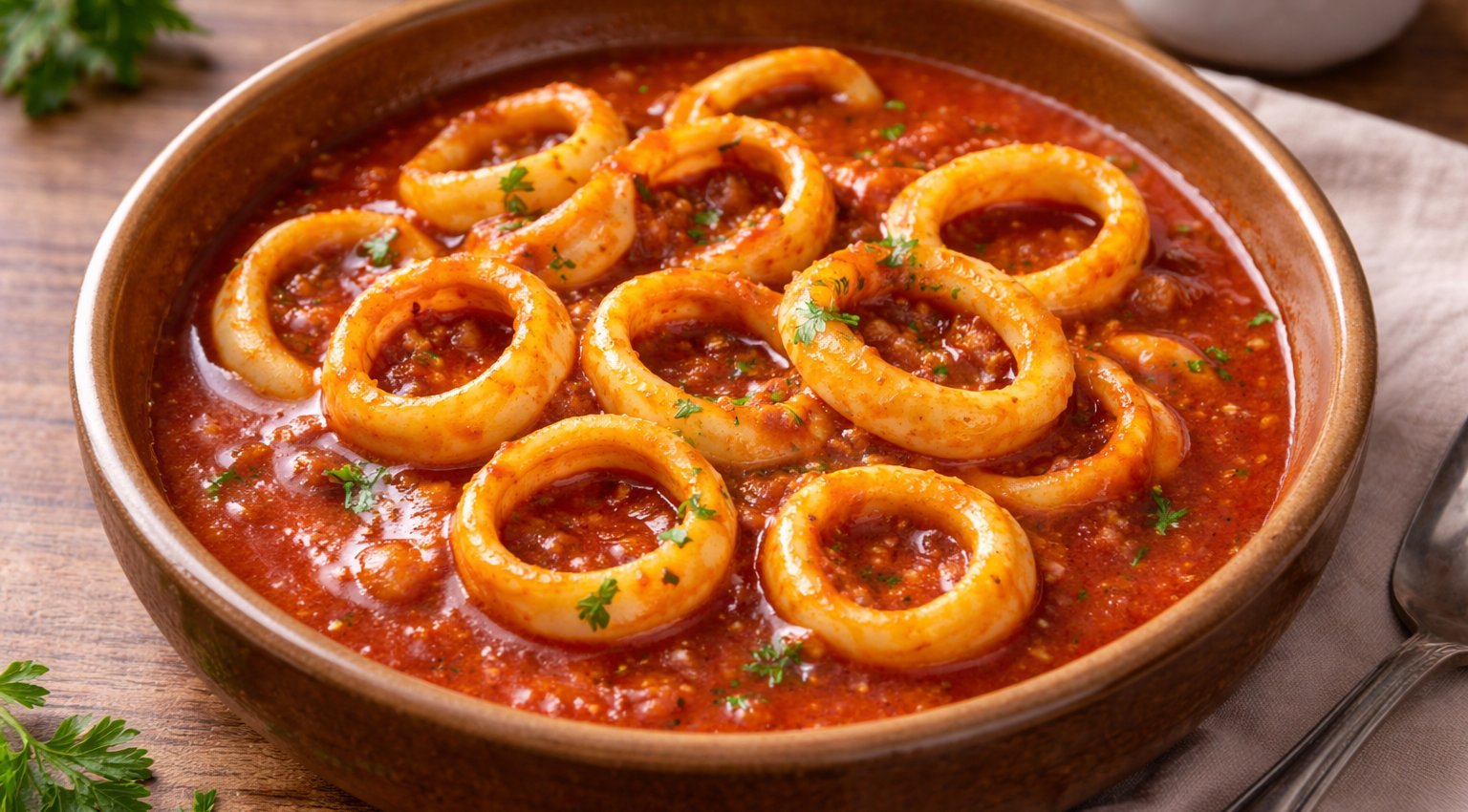 Calamars à la tomate et paprika au Cookeo