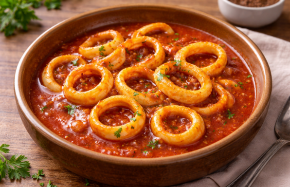 Calamars à la tomate et paprika au Cookeo