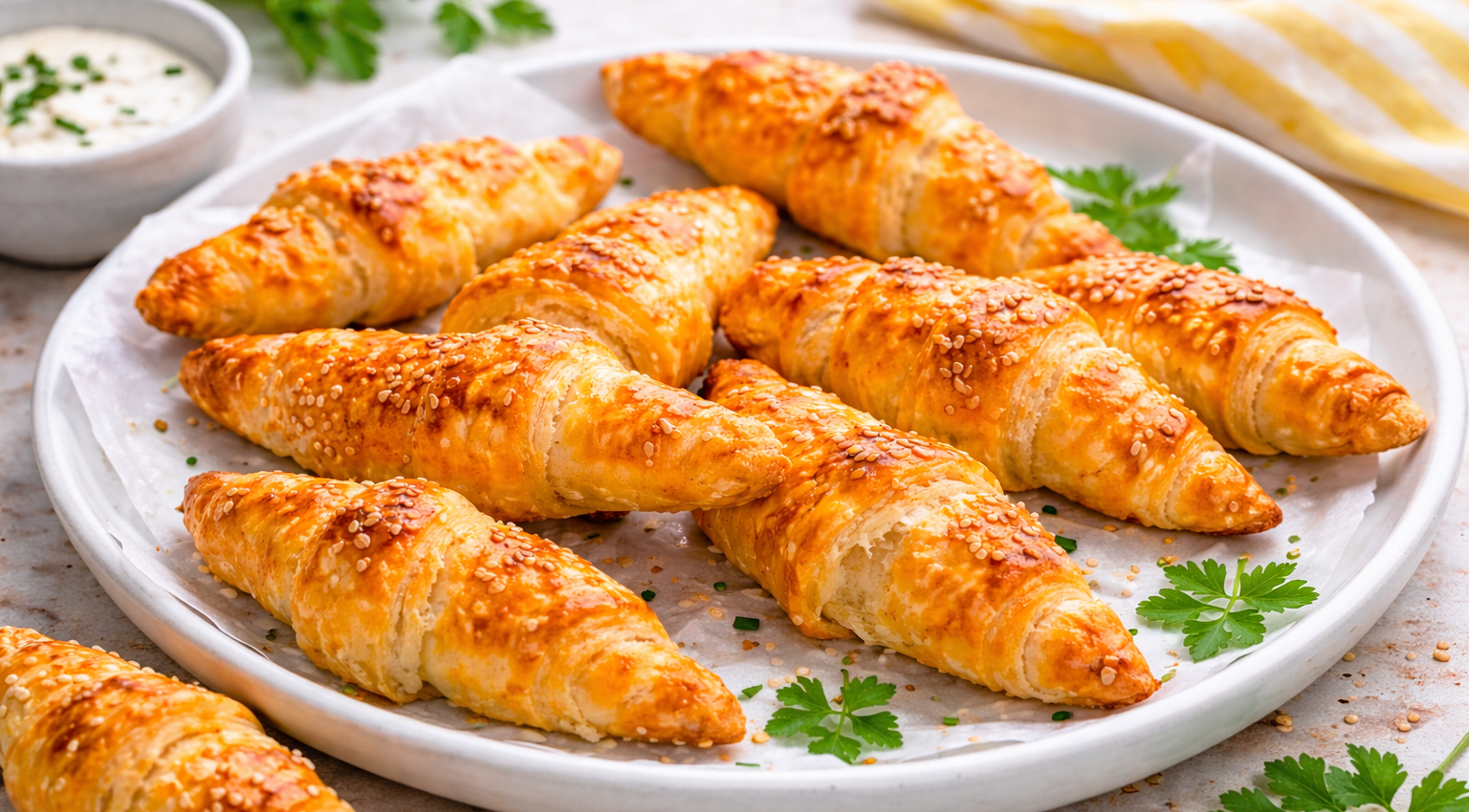 Mini-croissants au fromage au Cookeo (Extra Crisp)