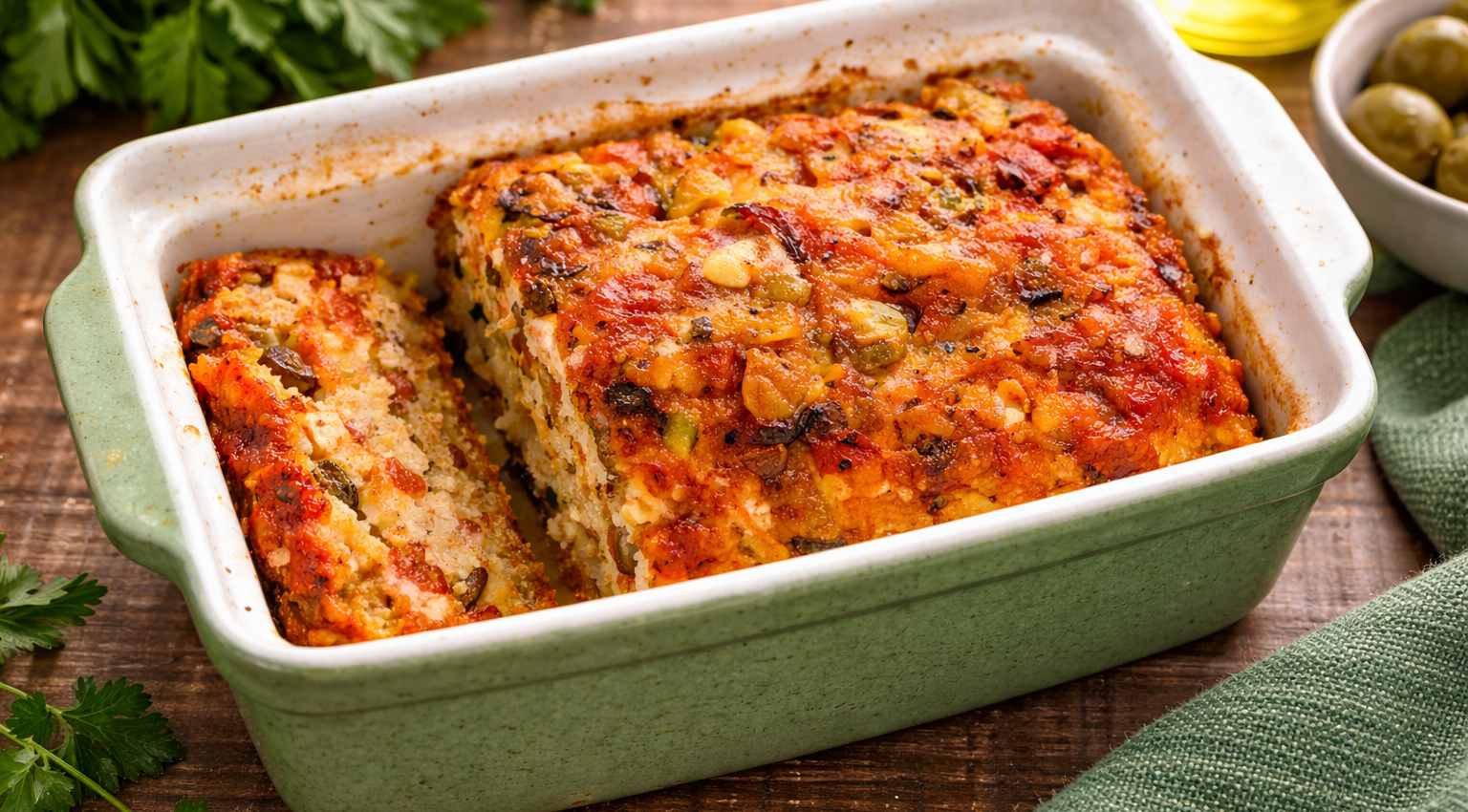Cake aux tomates séchées et à la feta au Cookeo (Extra crisp)