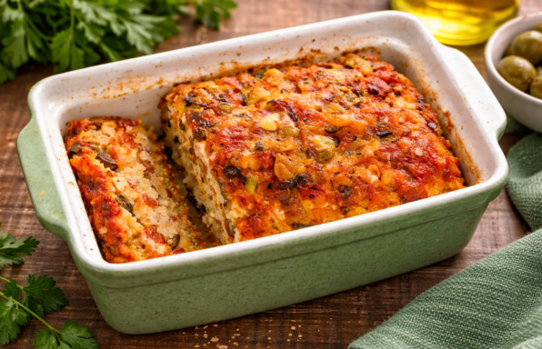 Cake aux tomates séchées et à la feta au Cookeo (Extra crisp)