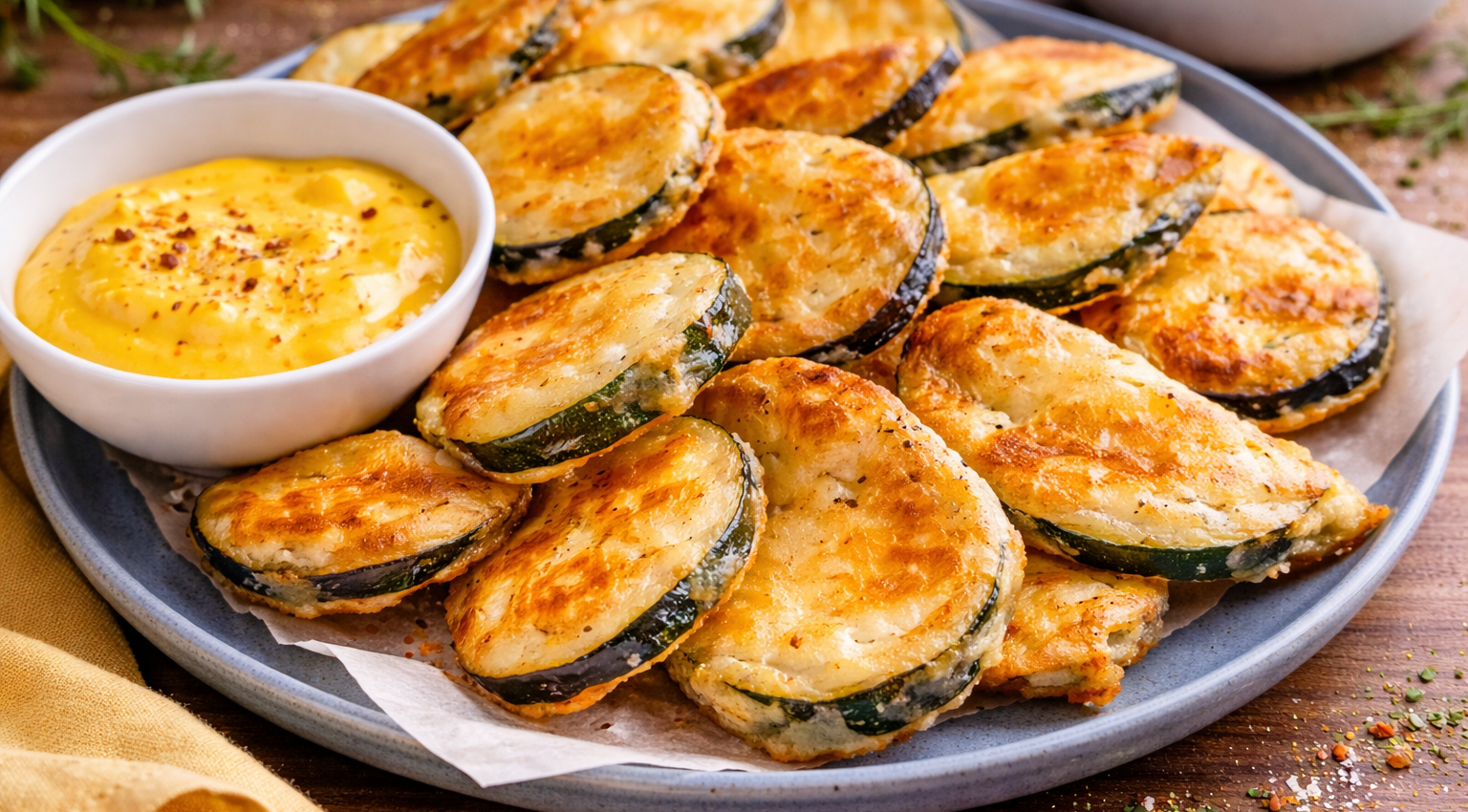 Beignets de courgette et d’aubergine au Cookeo (Extra Crisp)