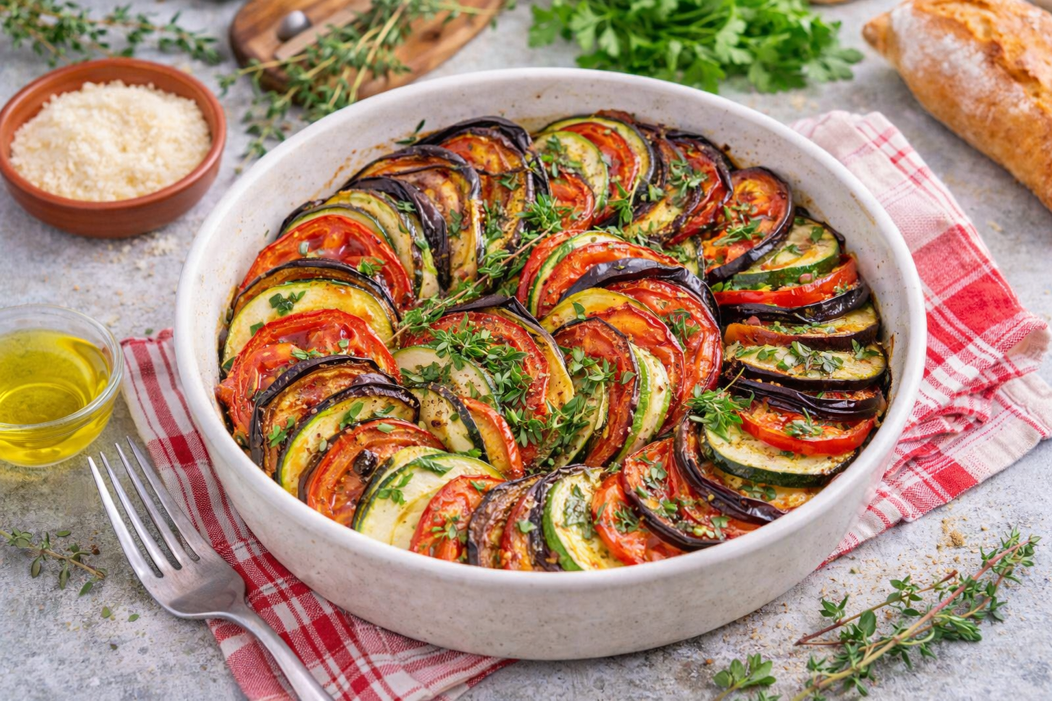 Tian de légumes au Cookeo (Extra Crisp)