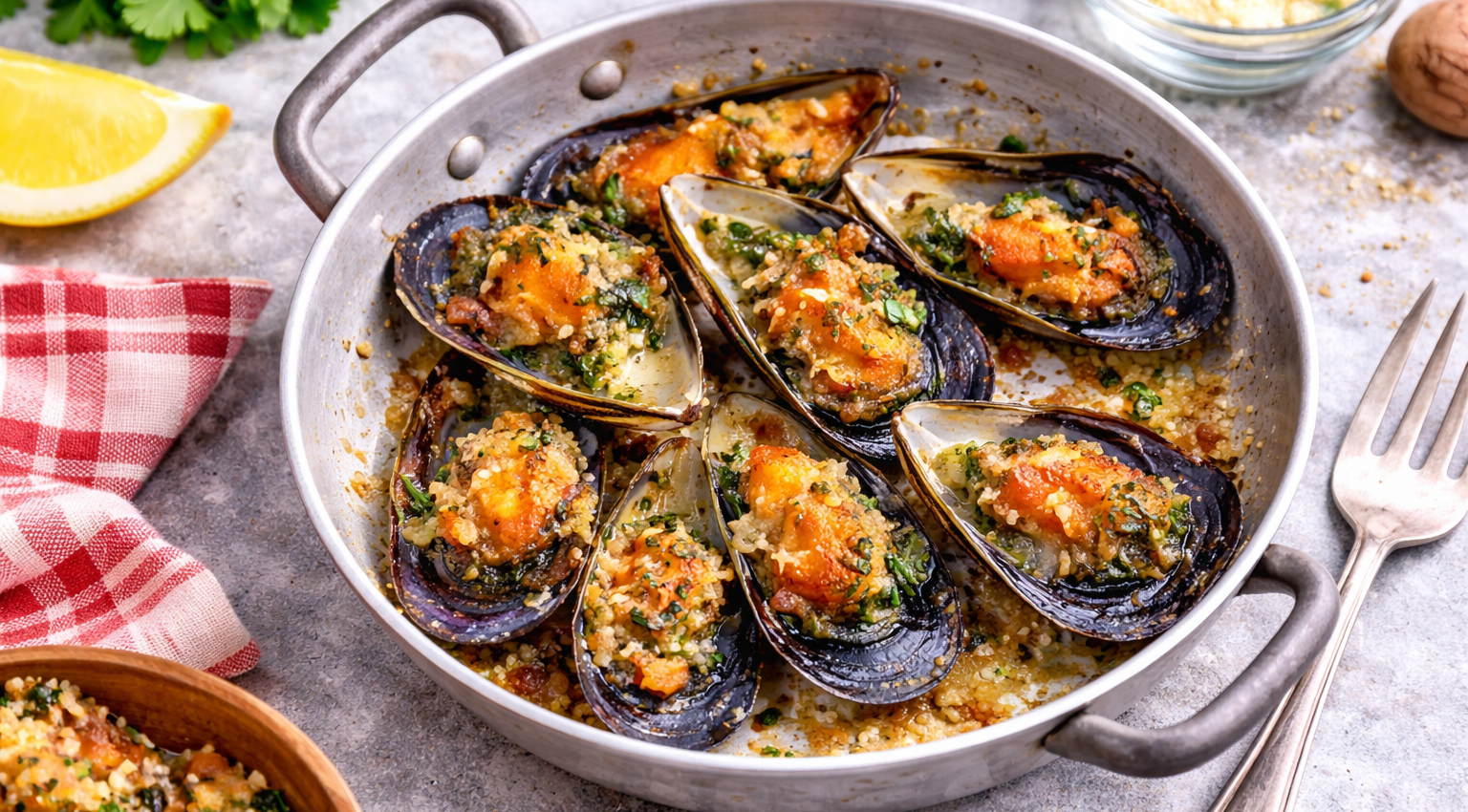 Moules gratinées au Cookeo (Extra Crisp)