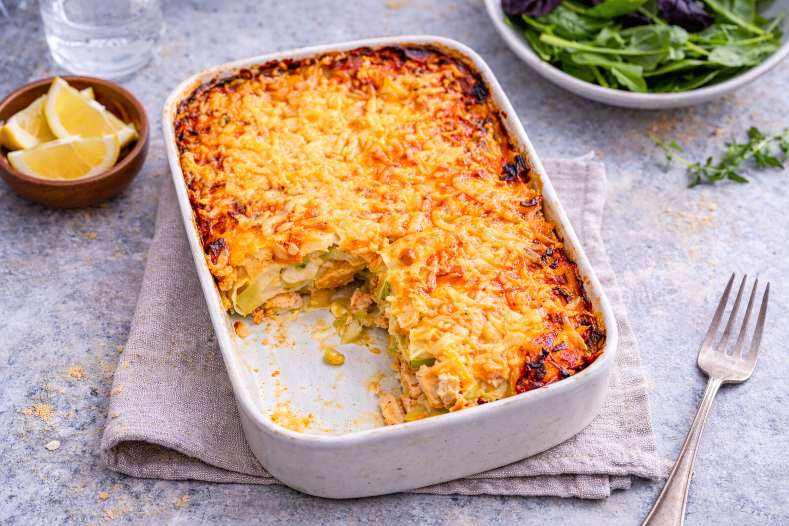 Lasagnes au saumon et poireaux au Cookeo (Extra Crisp)