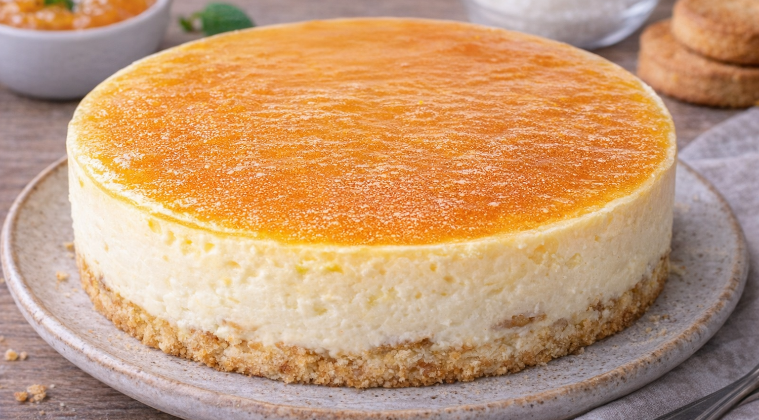 Cheesecakes glacés à l’orange et à la cannelle au Cookeo