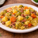 Chou paysan mijoté au vin blanc et lardons au robot multi-cuiseur cookéo