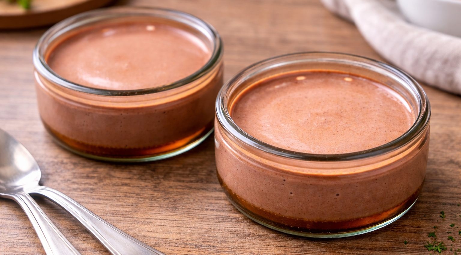 Crème caramel chocolatée au Cookeo