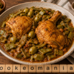 Cuisses de poulet colombo au Cookeo, haricots plats et olives vertes en sauce au robot multi-cuiseur Moulinex