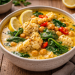 Curry onctueux de chou-fleur & pois chiches au cookéo