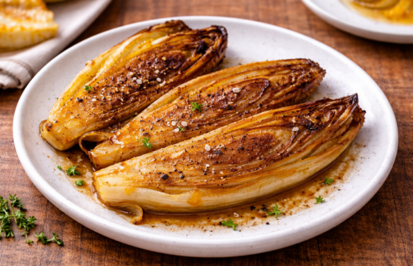 Endives braisées au beurre et miel