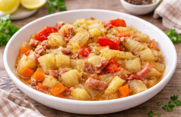 Fenouil fondant aux carottes et lardons au Cookeo