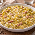 Fondue de poireaux crémeuse aux lardons et moutarde au multicuiseur Moulinex