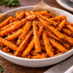 Frites de carottes croustillantes à l&rsquo;extra crisp à l'autocuiseur Moulinex