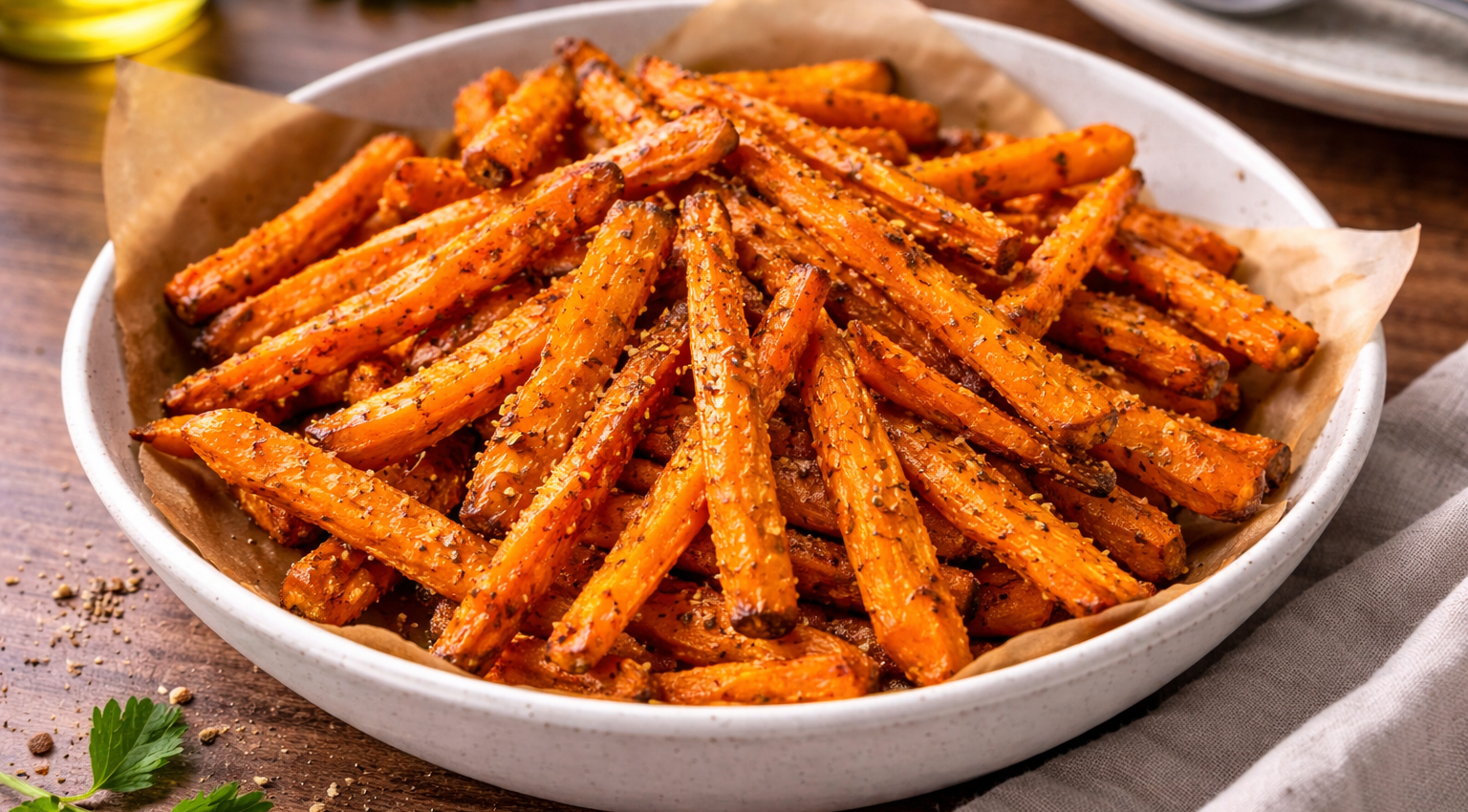 Frites de carottes croustillantes au Cookeo Extra Crisp