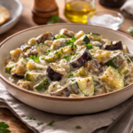 Légumes fondants aubergines-courgettes au Boursin au multicuiseur Moulinex