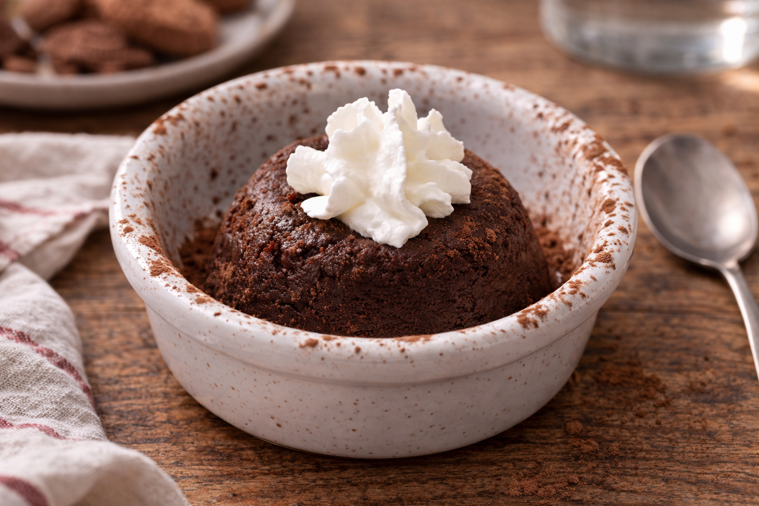 Moelleux vapeur au cacao au Cookeo