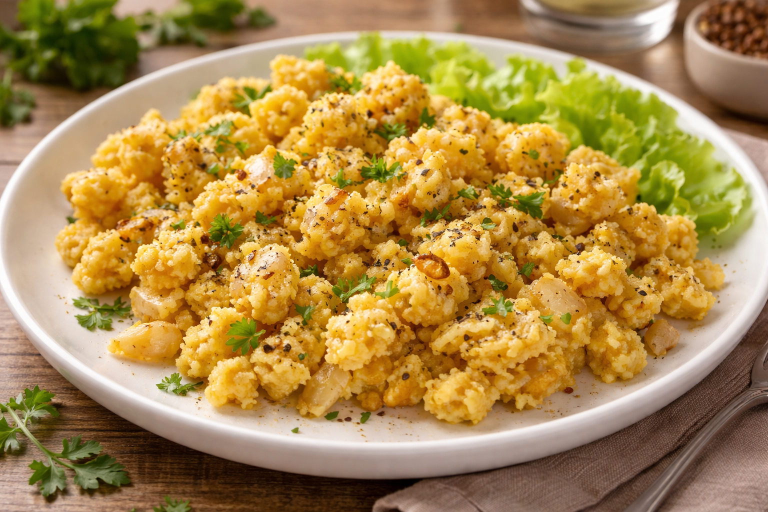 Oeuf brouillé aux oignons fondants au cookeo