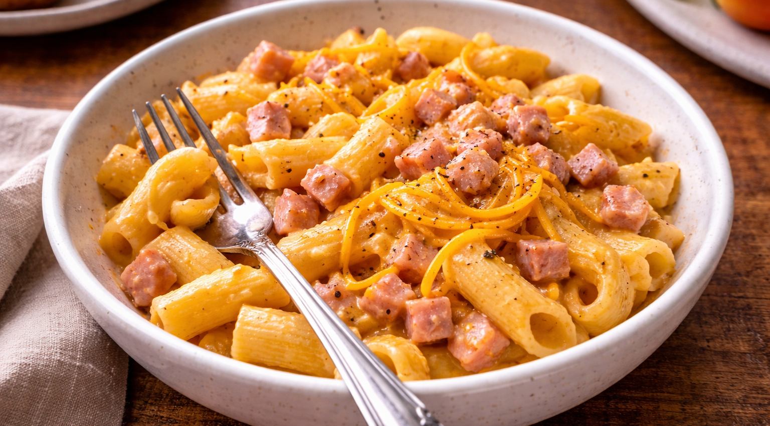 Penne crémeuses façon pub au Cookeo