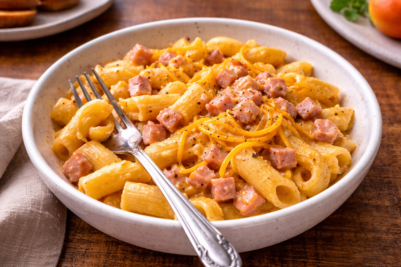 Penne crémeuses façon pub au Cookeo