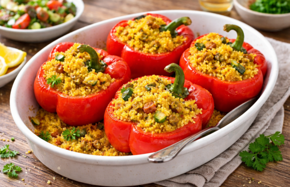 Poivrons farcis façon couscous express au Cookeo