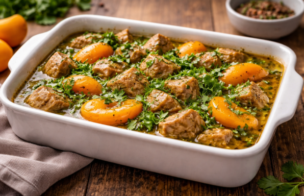 Porc fondant aux abricots, soja & citron vert au Cookeo