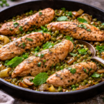 Poulet doré aux légumes fondants et herbes fraîches au robot multi-cuiseur Moulinex