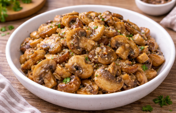 Poêlée de champignons aux échalotes au Cookeo