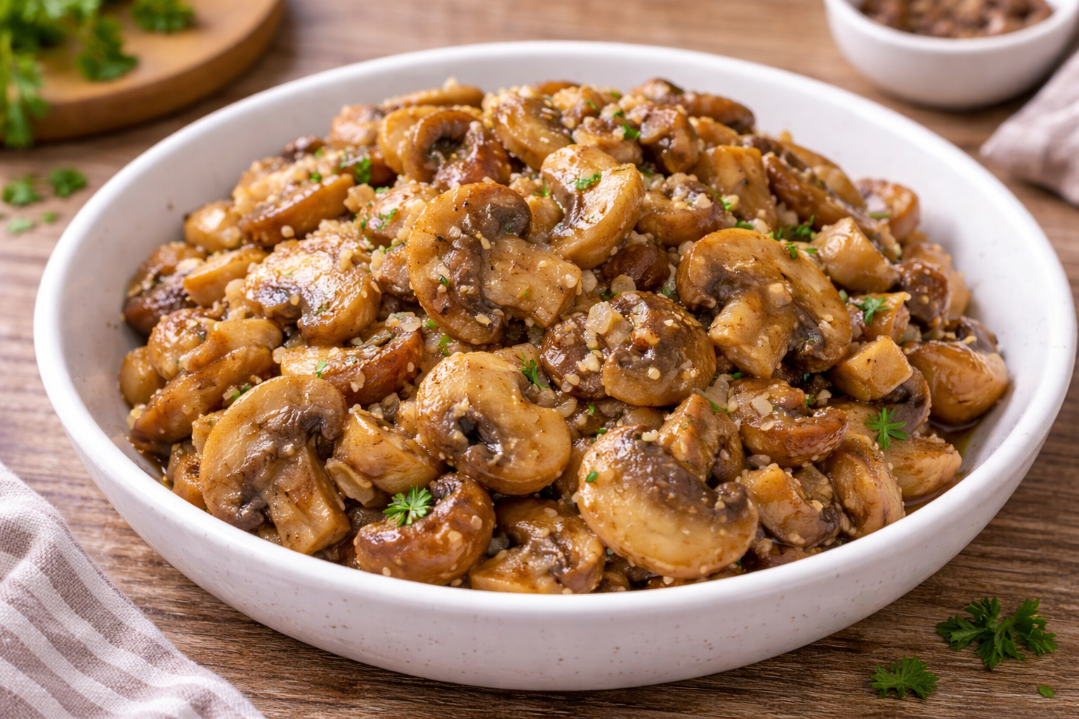 Poêlée de champignons aux échalotes au Cookeo