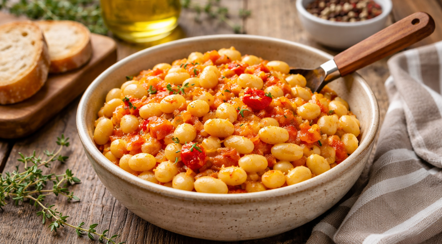 Poêlée fondante de cocos de Paimpol à la tomate au Cookeo
