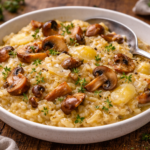 Risotto crémeux aux champignons et tomme au multicuiseur Moulinex