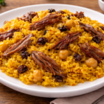 Riz au confit de canard, pois chiches et raisins au multicuiseur cookéo