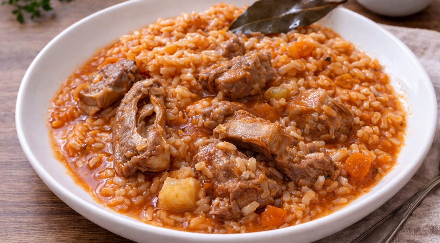 Riz aux travers et légumes façon Cookeo