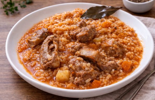 Riz aux travers et légumes façon Cookeo