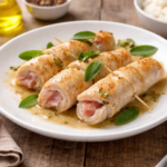 Roulés de dinde au jambon et sauge au cookéo