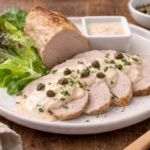 Rôti de veau froid façon tonnato au multicuiseur Moulinex