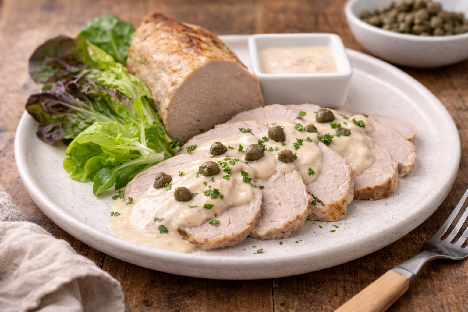 Rôti de veau froid façon tonnato au Cookeo