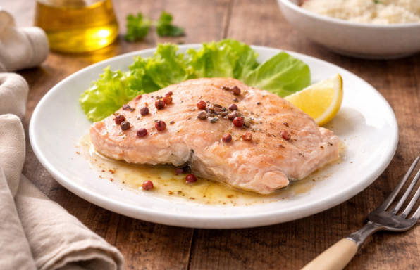 Saumon fondant au poivre rose au Cookeo