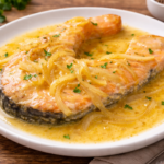 Saumon fondant à la moutarde et crème à l'autocuiseur cookéo