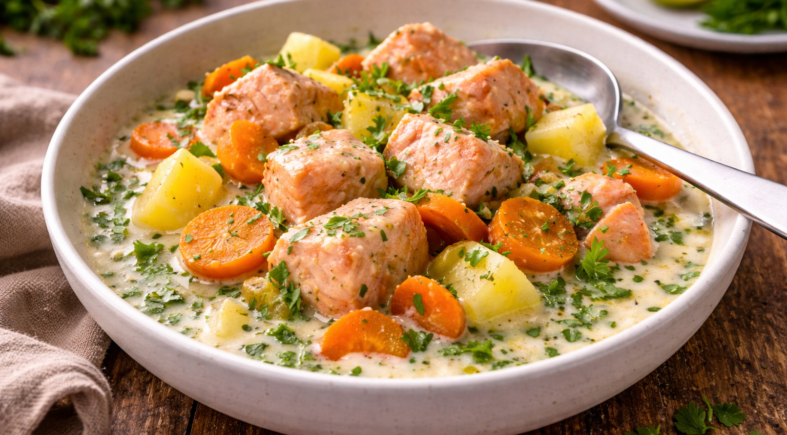 Saumon fondant à l’oseille et pommes de terre au Cookeo