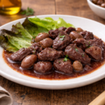 Sauté de veau au vin rouge et petits champignons à l'autocuiseur cookéo