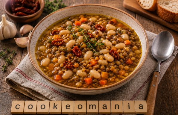 Soupe rustique aux trois légumineuses au Cookeo, le repas complet qui réchauffe vraiment
