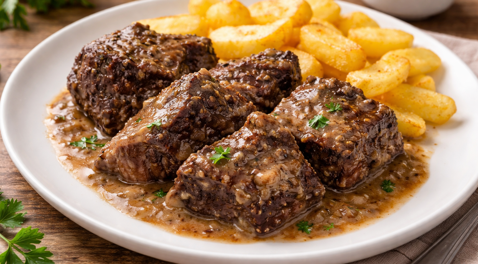 Travers de veau à la moutarde et vin rouge au cookeo