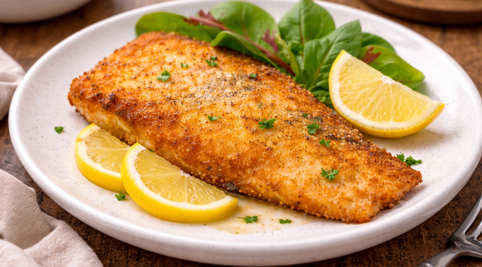 Truite panée dorée au Cookeo et citron