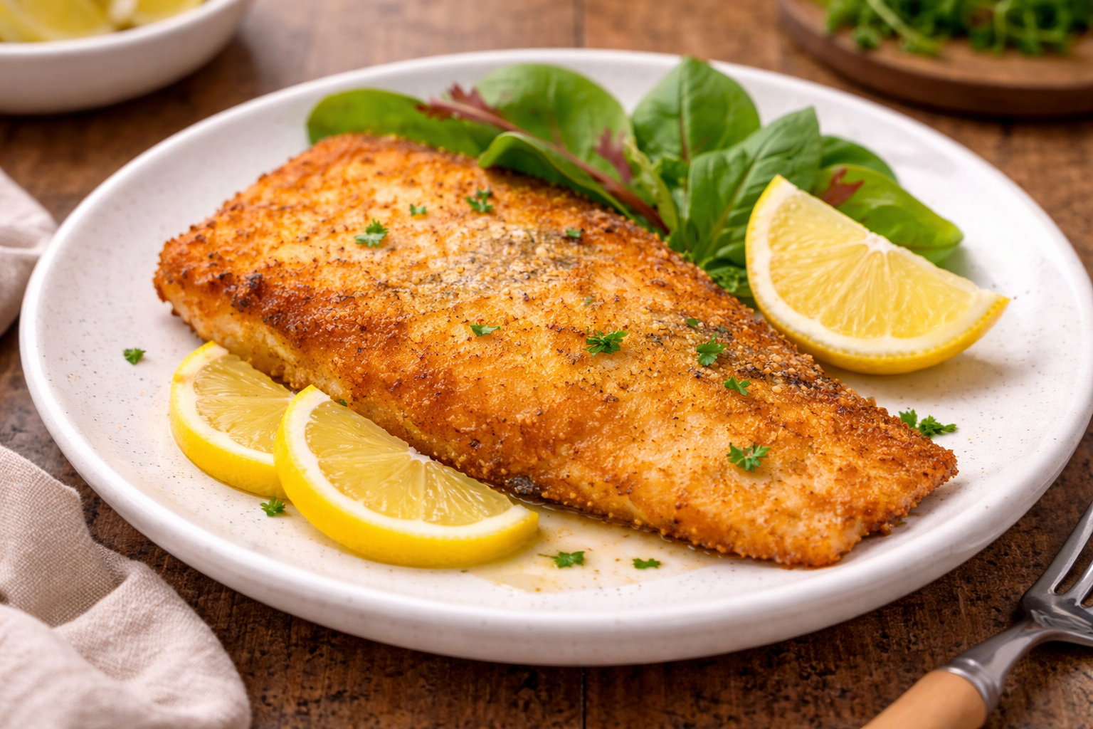 Truite panée dorée au Cookeo et citron
