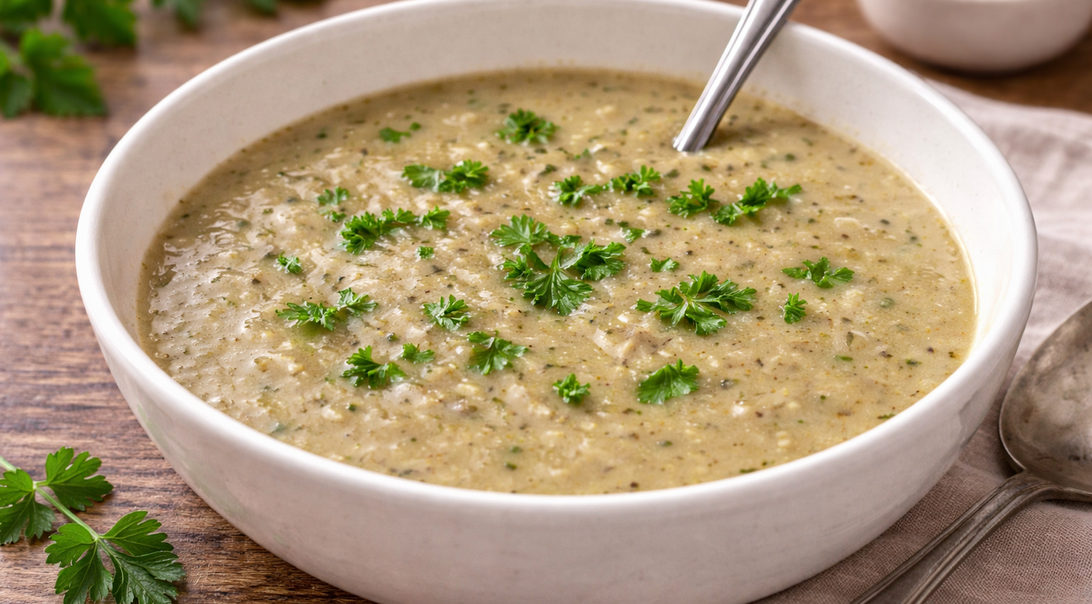 Velouté léger poireaux et champignons au cookeo